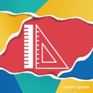 Triangle ruler icon N2