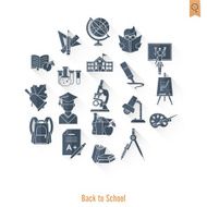 school and education icons N176