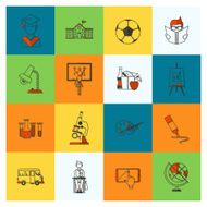 school and education icons N178