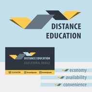 Distance education the study of logo Educational Bridge