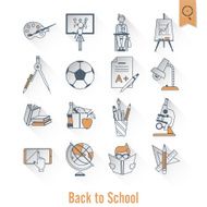 school and education icons N185