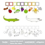 Find hidden word alligator N2