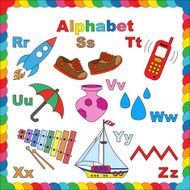Alphabet for children R-Z N2