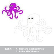 Cartoon octopus to be traced