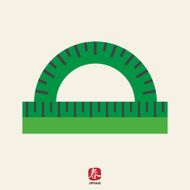 Protractor ruler
