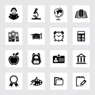 Education &amp; School Icon set N12