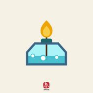 Alcohol lamp icon N10