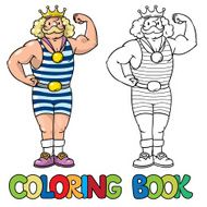 Strong fairy tale king Coloring book N2