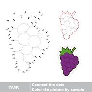 Game for numbers Cartoon grapes