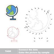 Connect dots for numbers and find hidden earth