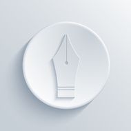 Vector modern light circle icon with shadow N4