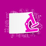 Drawing business formulas microscope N8