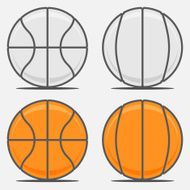 Basketball Balls for your Team Logo N2