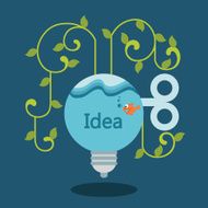 Stylish concept of successful idea
