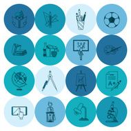 school and education icons N206