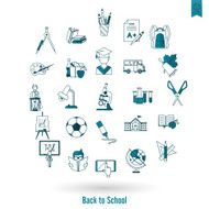 school and education icons N207