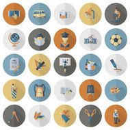 school and education icons N210