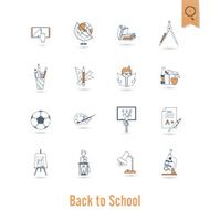 school and education icons N211