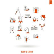 school and education icons N215