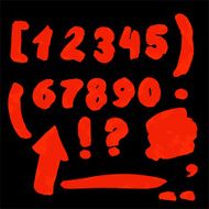 Handwritten numbers vector