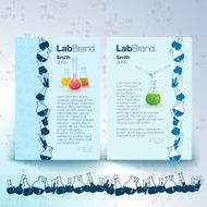 Flyer with test tubes and formulas