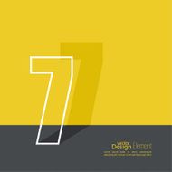 The number 7