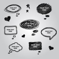 Speech collection Vector element for you design N2
