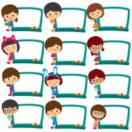 kids board frames clip art set N2