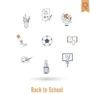 school and education icons N222