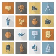 school and education icons N223