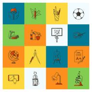 school and education icons N226