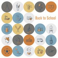 school and education icons N230