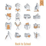 school and education icons N235