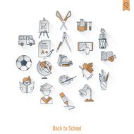 school and education icons N243