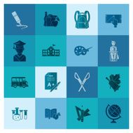 school and education icons N244