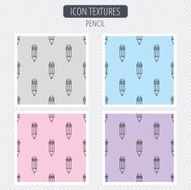 Pencil icon Drawing tool sign N9