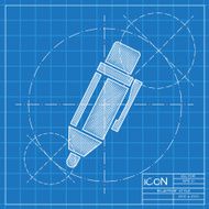 Vector blueprint icon