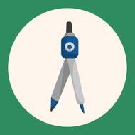 Stationery compasses theme elements N2