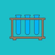 icon of laboratory tubes N6