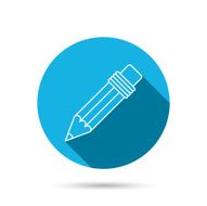 Pencil icon Drawing tool sign N11