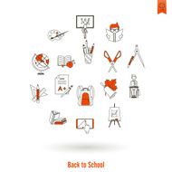 school and education icons N287