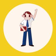 student cartoon theme elements N16