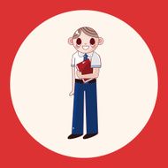 student cartoon theme elements N17