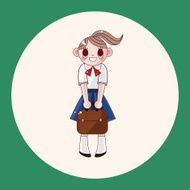 student cartoon theme elements N21