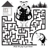 Funny labyrinth Vector Rebus N2