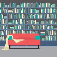 Vintage Interior Reading Room