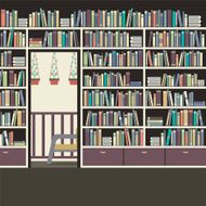 Vintage Interior Reading Room N3