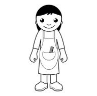 Hairdresser - coloring page for kids N2
