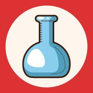Test tubes and beakers theme elements