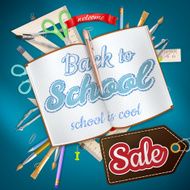 Back to School Sale Design EPS 10